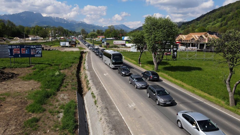 Korki na polskich drogach 