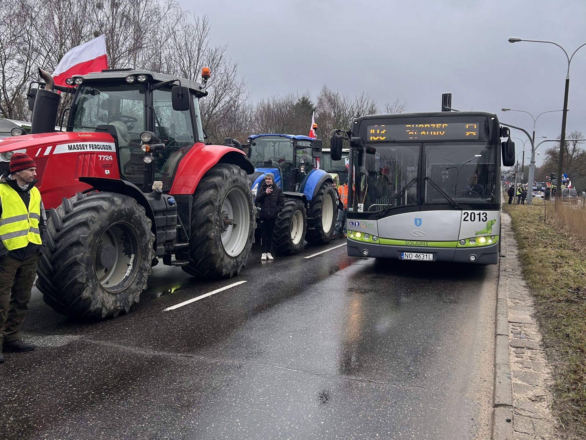Protest rolników w Olsztynie 