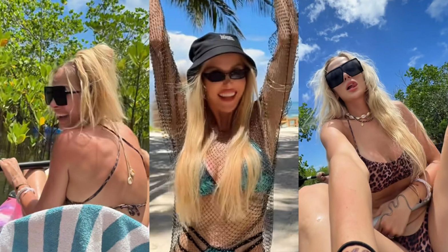 Eliza Trybała w bikini eksploruje Zanzibar kajakiem