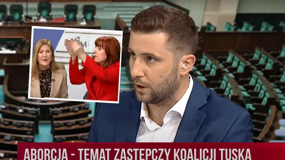 Miłosz Kłeczek podnosił głos, by uspokoić posłanki