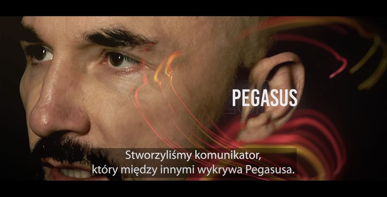 Patryk Vega w reklamie Usecrypt Messenger, fot. YouTube (Patryk Vega)