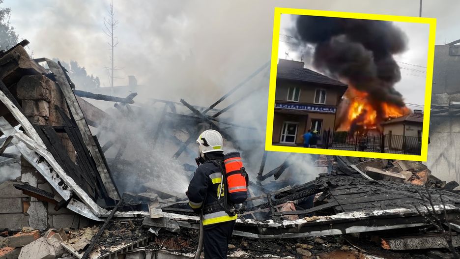 Wybuch i pożar w magazynie fajerwerków pod Warszawą