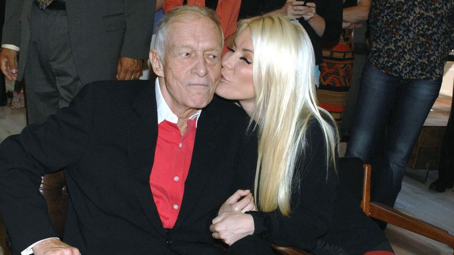 Hugh Hefner z żoną Crystal