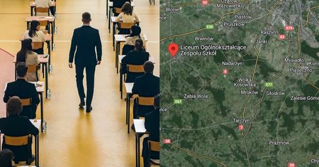 Grodzisk Mazowiecki. Płonie szkoła, w której odbywała się matura