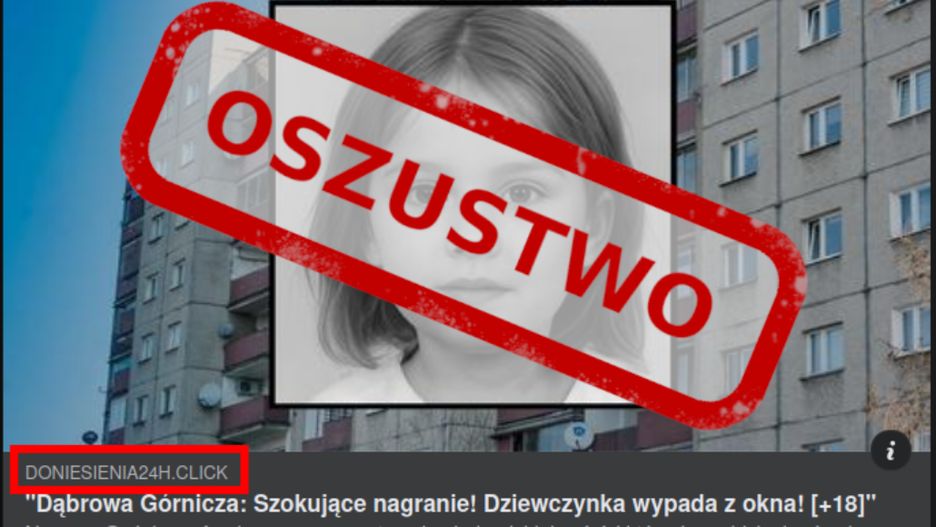 Przykład fałszywego postu