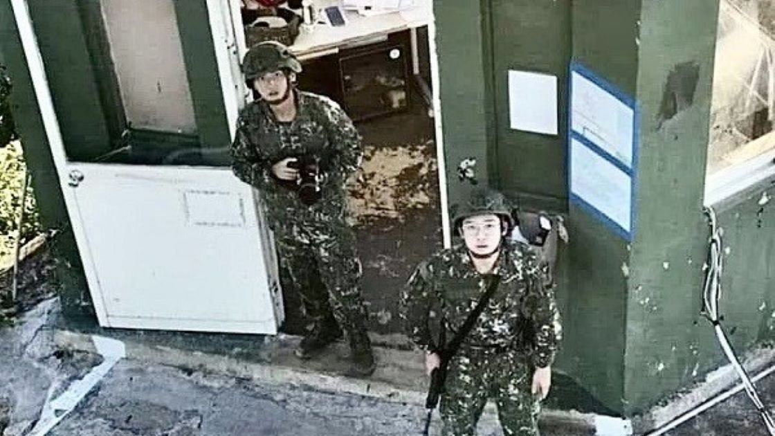 Chiński dron sfotografował tajwańskich żołnierzy  