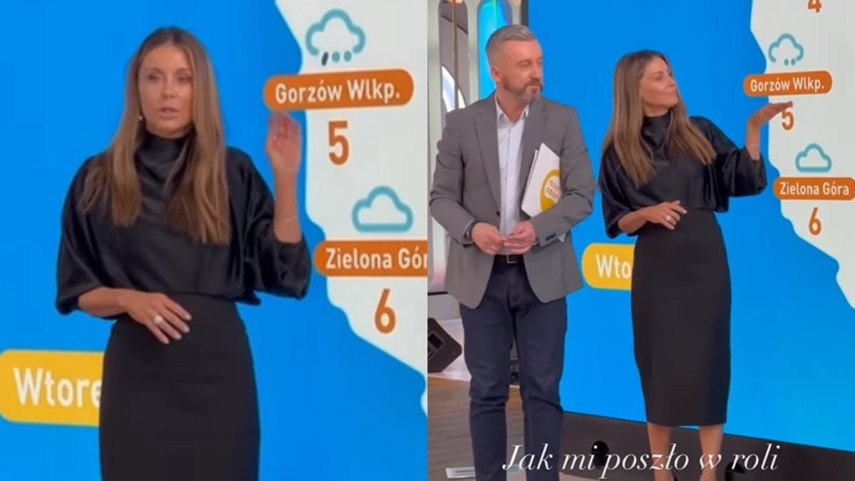 Małgorzata Rozenek została na chwilę pogodynką w "DDTVN". Wyszło niezręcznie