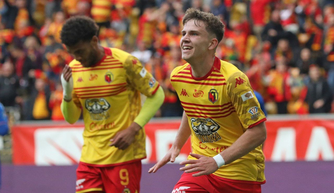 Oskar Pietuszewski z debiutanckim golem w PKO Ekstraklasie. Nastolatek otworzył wynik meczu Jagiellonia Białystok - Górnik Zabrze