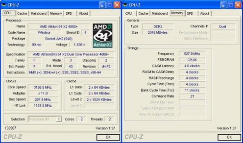 CPU-Z 1.50 ze wsparciem dla chipsetów Nvidia 740i