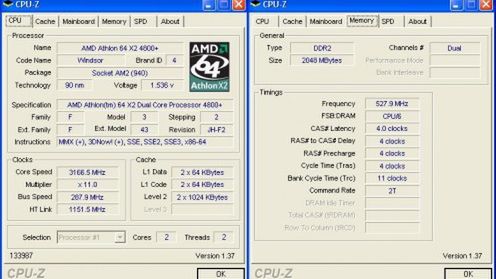 CPU-Z 1.50 ze wsparciem dla chipsetów Nvidia 740i 1