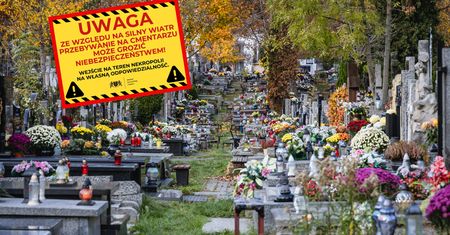 Ostrzeżenia w Gdańsku. Proszą o odłożenie odwiedzin cmentarzy