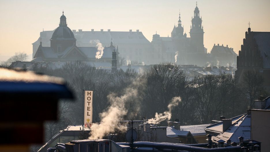 Kraków. Smog nad miastem