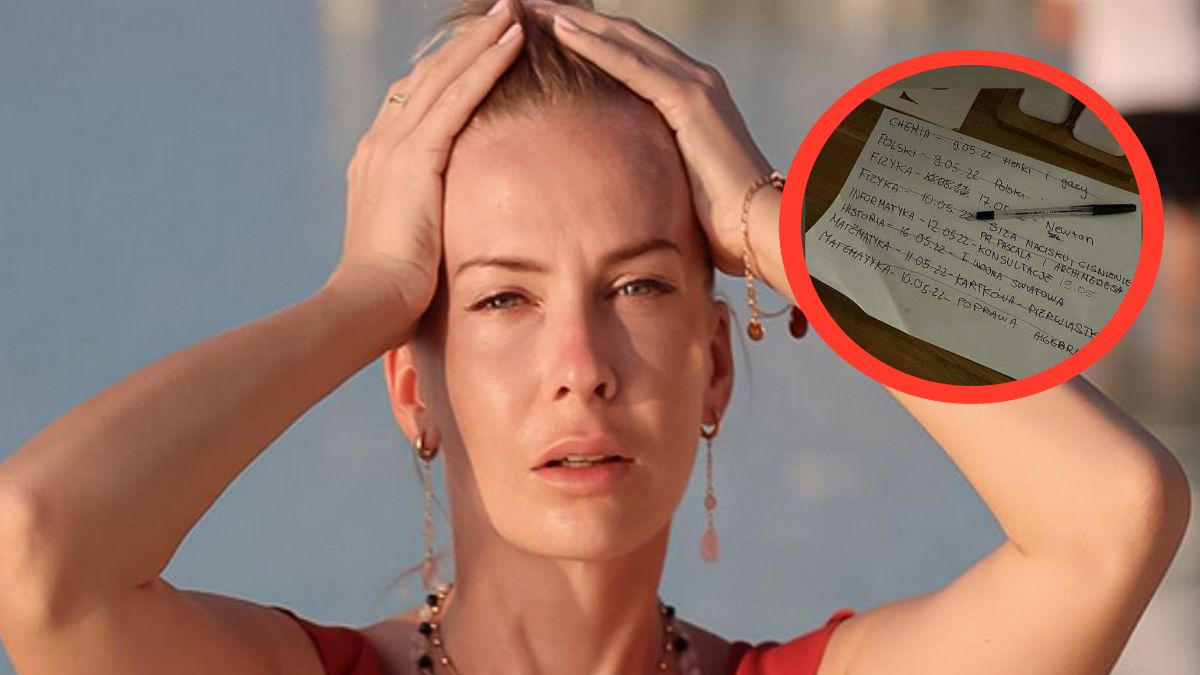 Edyta Pazura jest przerażona ilością sprawdzianów córki