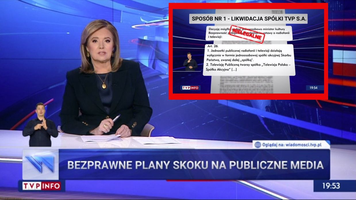 "Plan likwidacji TVP". Wiadomości przedstawiły pięć wariantów