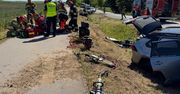 Groźny wypadek w powiecie mrągowskim. Siedem osób w szpitalu