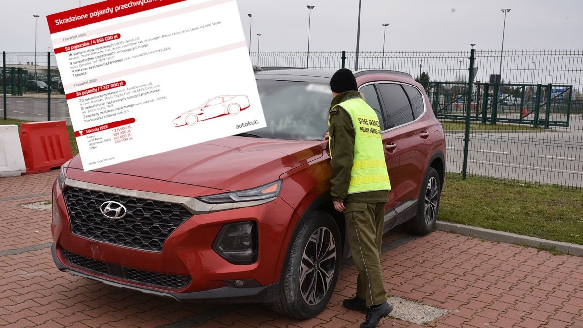 Hyundai przechwycony przez Straż Graniczną