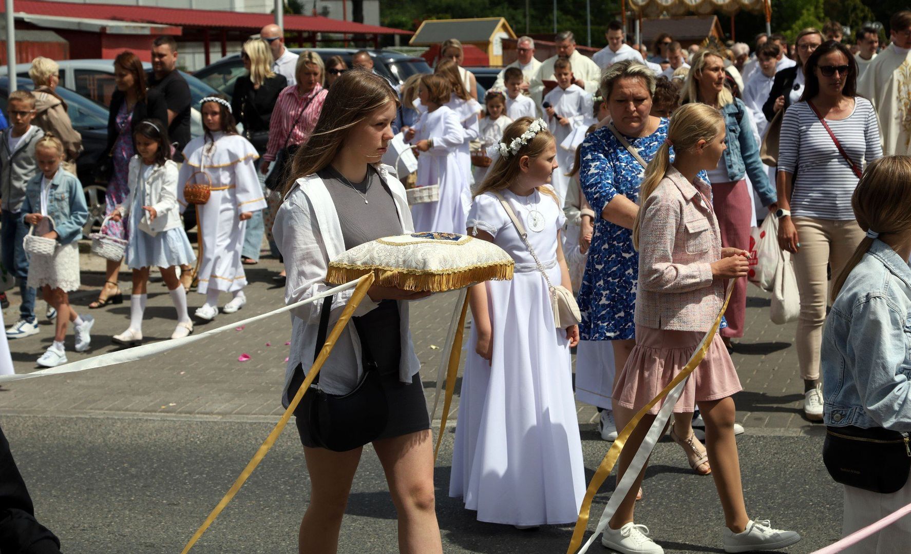 Procesja Bożego Ciała na osiedlu Strzemięcin w Grudziądzu