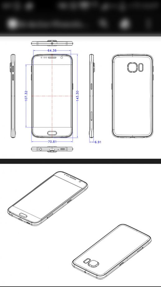 Wyciekają szkice Galaxy S6. Wymiary ekranu są dość zaskakujące 2