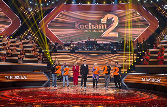 1,49 mln widzów nowego programu „Kocham Dwójkę. Złoty jubileusz”, TVP2 liderem