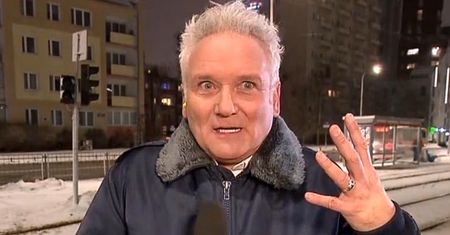 Robił miny, zamiast mówić o pogodzie. "Wygłupy" rozdrażniły widzów