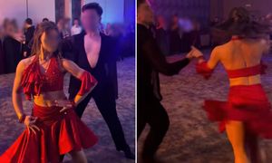 Aż rozległa się wielka wrzawa. Nagranie ze studniówki zapiera dech