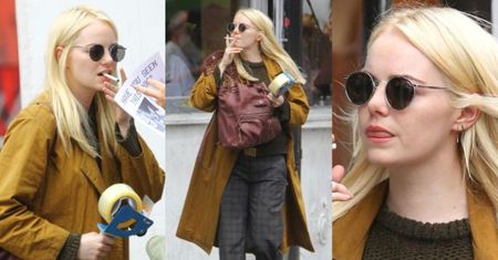 28-letnia Emma Stone z papierosem na planie nowego serialu (ZDJĘCIA)