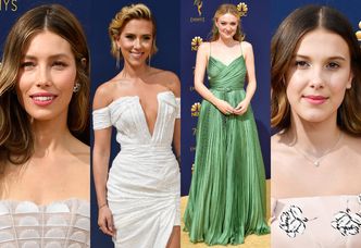 Gwiazdy na gali Emmy 2018: Jessica Biel, Heidi Klum, Scarlett Johansson, Millie Bobby Brown... (ZDJĘCIA)
