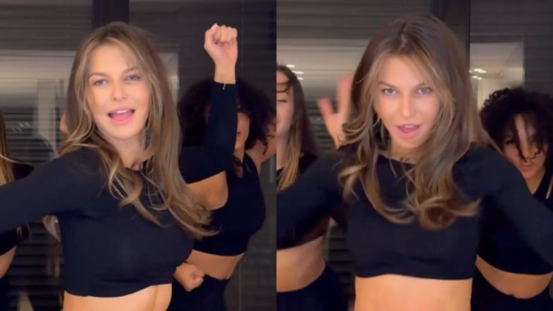 Lewandowska wchodzi tanecznym krokiem w Nowy Rok. Internauci podzieleni