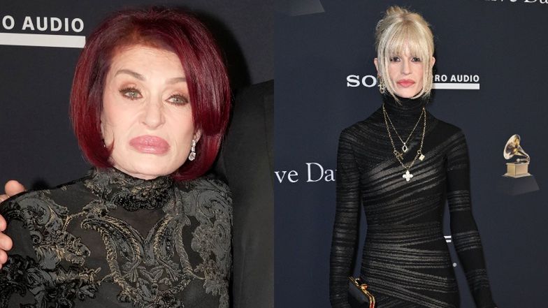 Sharon i Kelly Osbourne na imprezie przed rozdaniem Grammy