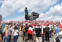 Antyszczepionkowcy manifestują w Katowicach. Tysiące osób na Śląskim Marszu Wolności