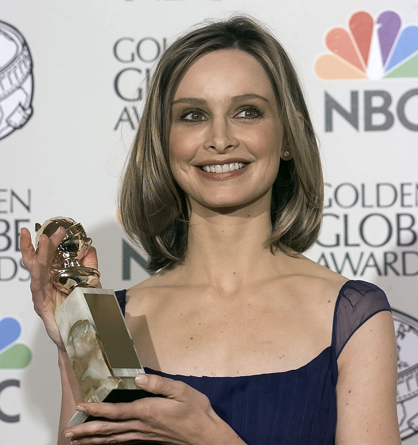 Calista Flockhart na gali rozdania Złotych Globów w 1998 roku