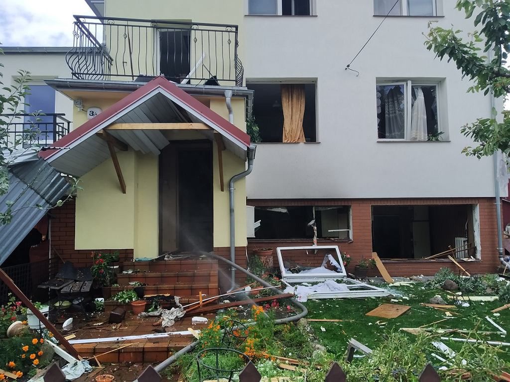 Wybuch gazu Białystok. Straż Pożarna pokazała zdjęcia zniszczonego domu (fot. straz.bialystok.pl)