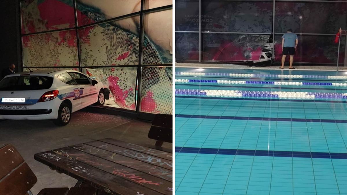 Samochód wbił się w ścianę