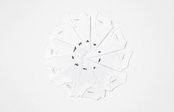 Zagrożone gatunki zwierząt zamiast krokodyla na koszulkach Lacoste