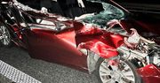 Miał 2,5 promila i uderzył w tira na autostradzie. 42-letni kierowca zatrzymany.