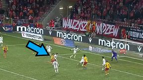 Widzew zaskoczony przez 19-latka. Tak Jagiellonia objęła prowadzenie [WIDEO]