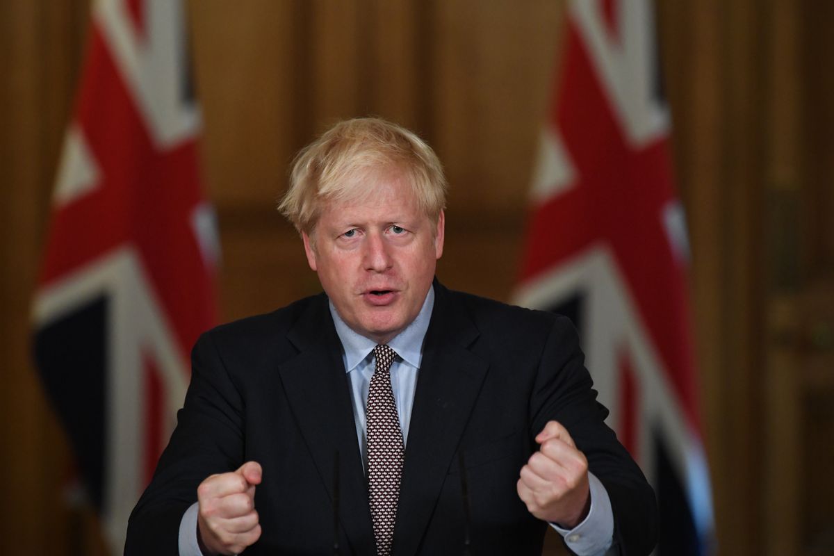 Koronawius. Anglia. Boris Johnson o zaostrzeniu ograniczeń (Photo by Stefan Rousseau- WPA Pool/Getty Images)