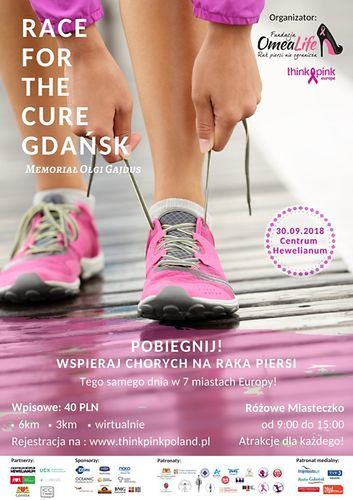 Plakat biegu Race for the Cure Gdańsk 2018