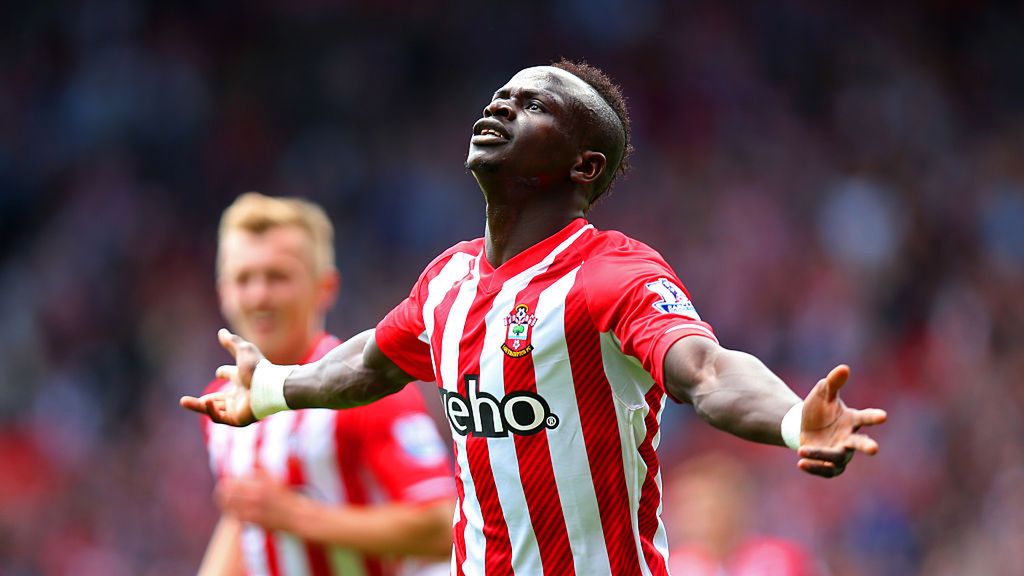 Sadio Mane w barwach Southampton w 2015 r