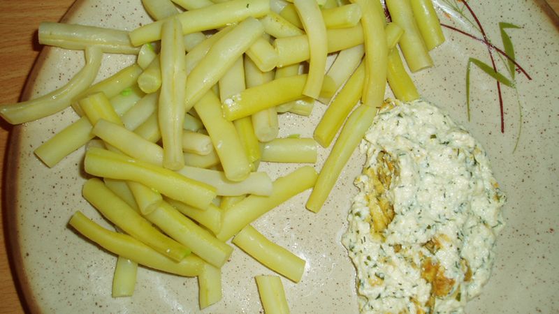 Fasola szparagowa gotowana z dodatkiem soli
