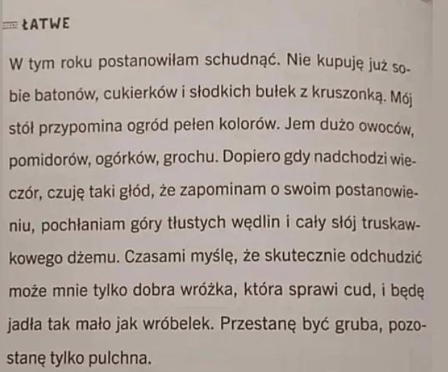 Fragment wspomnianego dyktanda