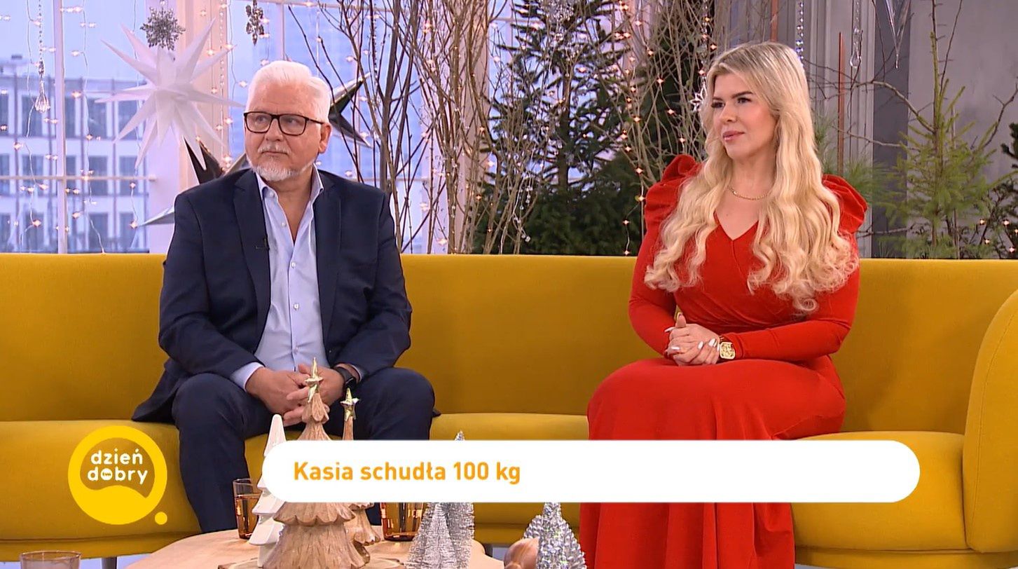 Katarzyna Guzik i dr Marek Szczyt w programie "Dzień Dobry TVN"