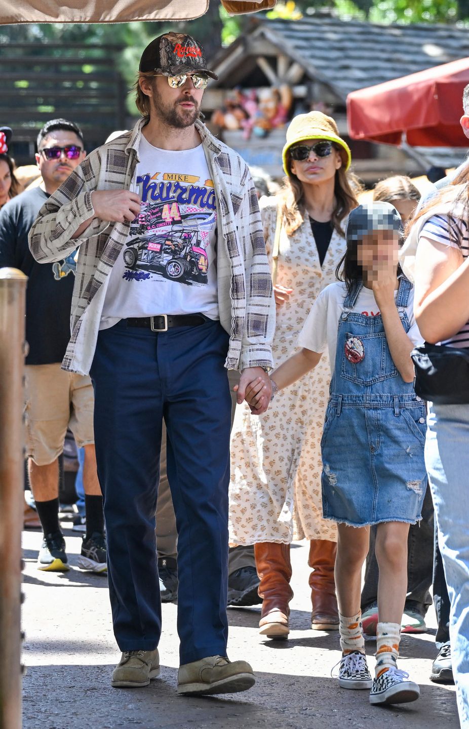 Eva Mendes i Ryan Gosling z córkami