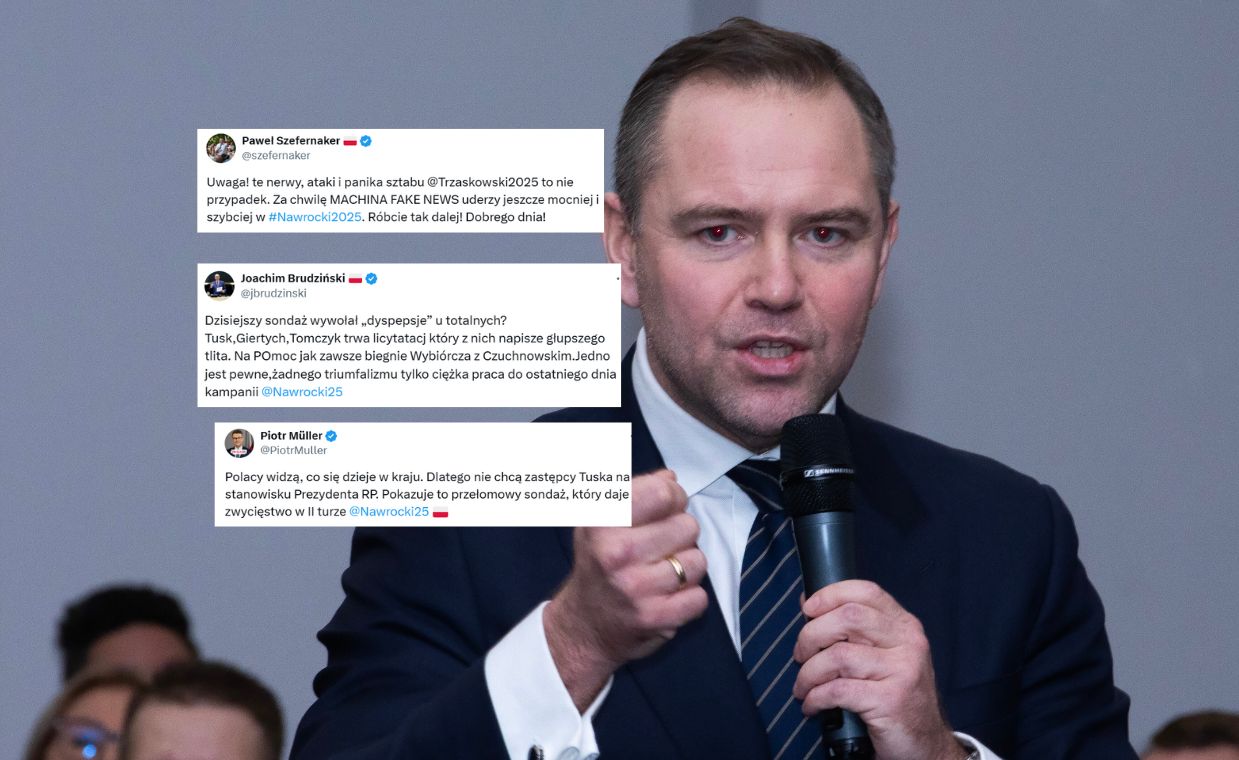 PiS w euforii po sondażu. "Panika sztabu Trzaskowskiego"