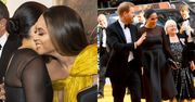 Meghan Markle w stylizacji za 27 TYSIĘCY ZŁOTYCH przytula się do Beyonce na premierze "Króla Lwa" (FOTO)