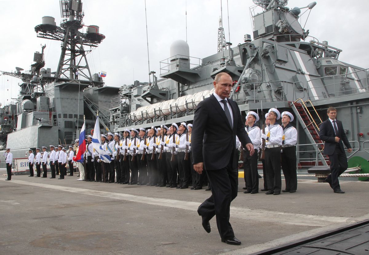 Władimir Putin wizytuje Flotę Czarnomorską 
