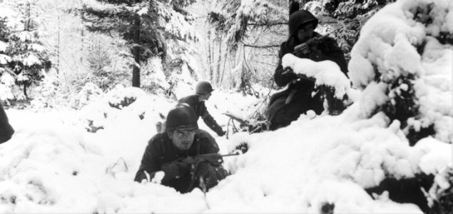 Amerykańscy żołnierze na pozycjach nieopodal Amonines, 1944 r. 