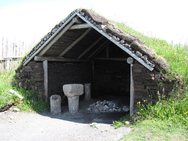 Rekonstrukcja kuźni wikingów w L'ans aux Meadows 