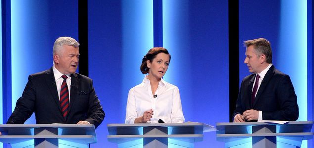 Debata liderów mniej popularna niż starcie Ewy Kopacz i Beaty Szydło