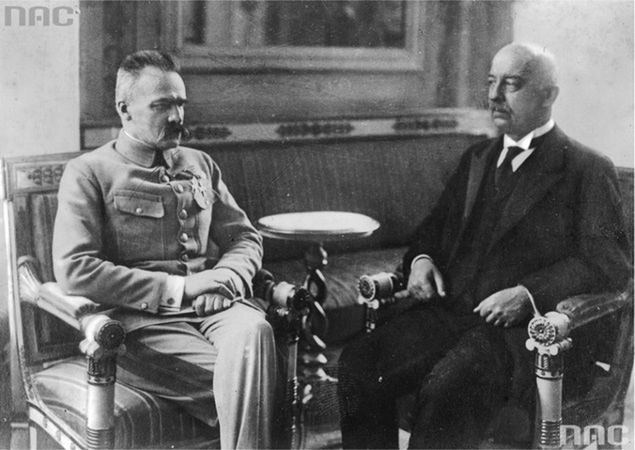 Józef Piłsudski i Gabriel Narutowicz
